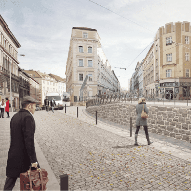 Vizualizace Seifertova ulice revitalizace
